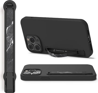 SleekGrip Premium, Swappable Phone Stand & Grip- Ultra Thin Convertible Grip Holder Fits Most iPhone and Android Cases, Phone Strap Compatible with Wireless Chargers and Car Mounts