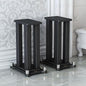 A Pair of Speaker Stands, Bookshelf Speaker Stand Steel Frame Support for Speakers up to 40 kg, Vibration-Absorbing MDF Design, Universal Speaker Stand Improves Sound Quality (30cm/11.8in)
