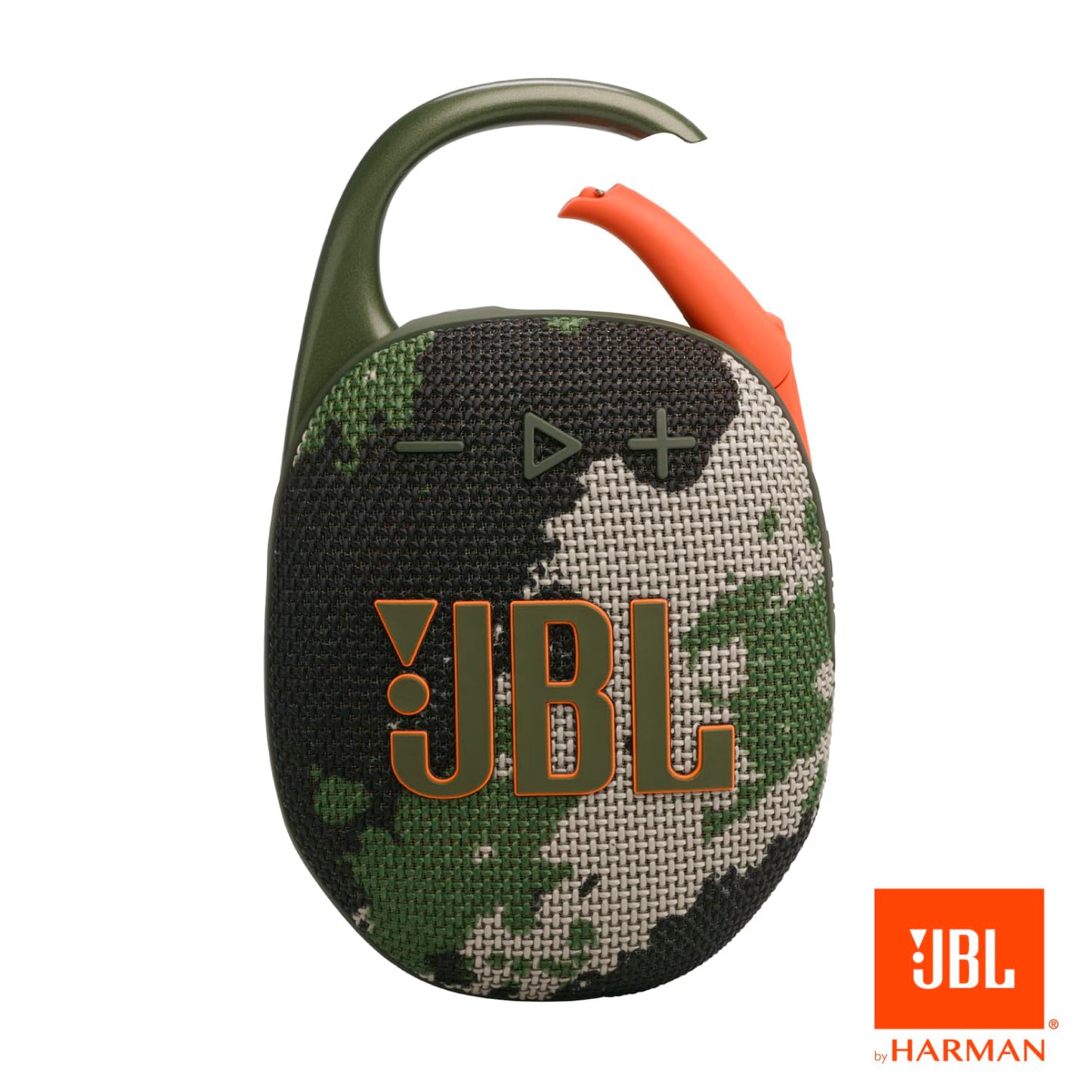 JBL Clip 5 - Ultra-Portable, Waterproof & Dustproof Bluetooth Speaker, Big JBL Pro Sound with Punchy bass, Integrated Carabiner, Up to 12 Hours of Play, Made in Part with Recycled Materials (Squad)
