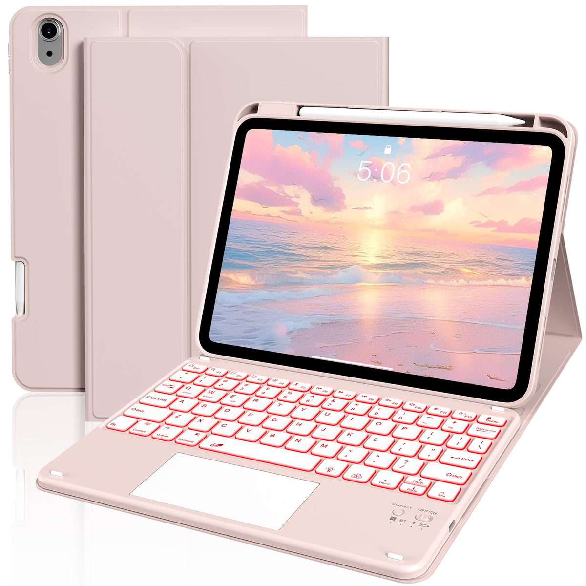 JKSML for iPad(A16) 11th/10th Generation Case with Keyboard (11/10.9 inch)