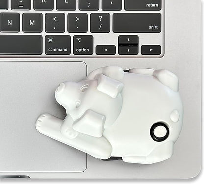Laptop Trackpad Jiggler -AA Battery Lasts 6 Months -Undetectable -Cordless Mouse Jiggler -Does Not Work on DeII -Keeps Touchpad Active, Laptop Awake -Mechanical Mouse Mover -ON/Off Switch (Gray Dog)