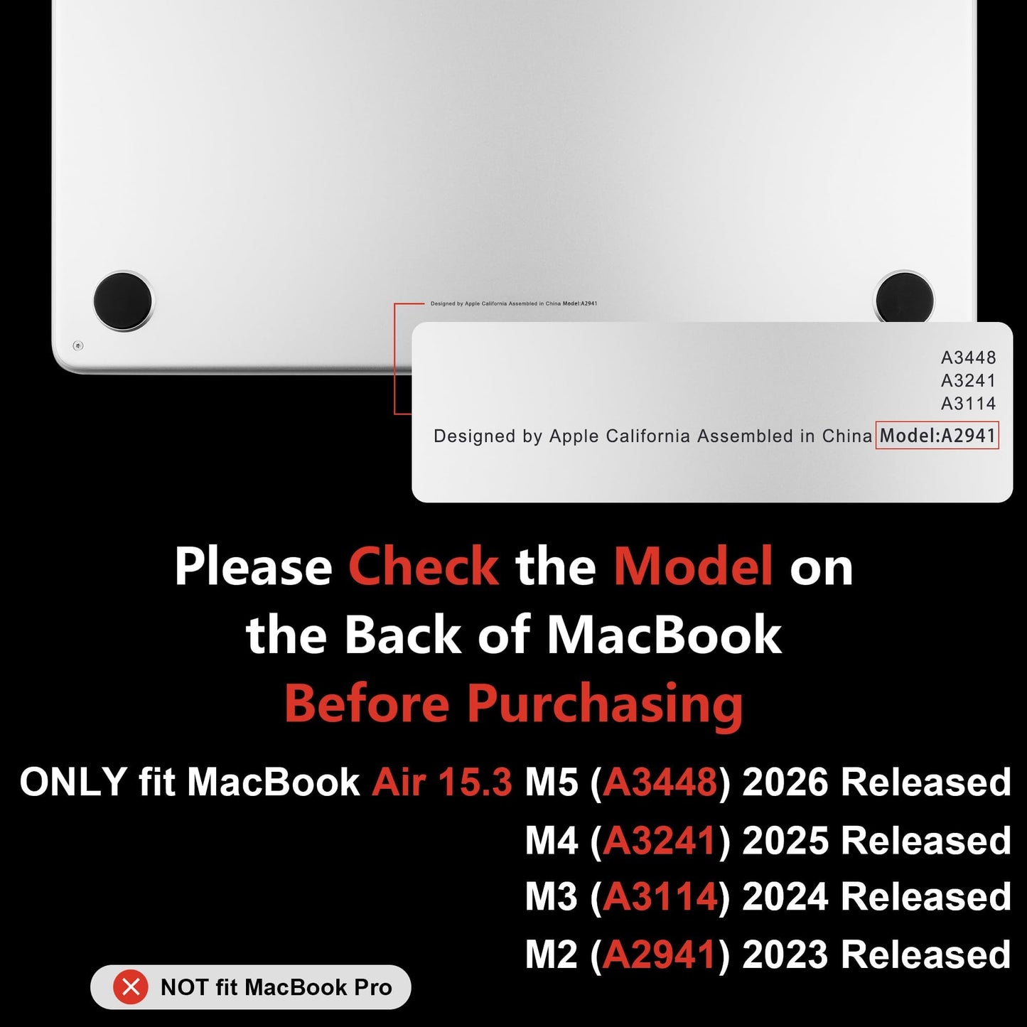 MEEgoodo for M5/M4/M3/M2 MacBook Air 15 inch Case 2026 2025 2024 2023, Case Fit Model (A3448/A3241/A3114/A2941) for MacBook Air 15.3 inch, Gold Flowers Lilies