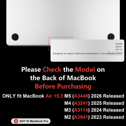 MEEgoodo for M5/M4/M3/M2 MacBook Air 15 inch Case 2026 2025 2024 2023, Case Fit Model (A3448/A3241/A3114/A2941) for MacBook Air 15.3 inch, Gold Flowers Lilies