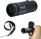 FotoZ 8X Monocular Telescope for iPhone & Android and Most Smartphone, with 8X Optical Zoom Telephoto Lens & 17mm Universal Phone Clip & Storage Bag