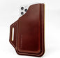 TobbinGear Leather Belt Phone Pouch, Leather Cell Phone Holster, Universal Phone Case with Belt Loops, for Men and Women Large Coffee