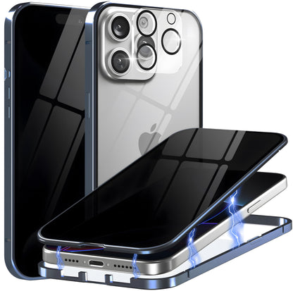 Magnetic Case for iPhone 16 Pro Max Privacy Screen Metal Titanium Frame