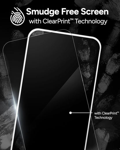 ZAGG Glass Elite Screen Protector for iPhone 16 Pro - 5X Stronger, Reinforced Edges, Ultra-Strong Tempered Glass, Scratch Resistant, Anti-Smudge, InvisibleShield, Easy Installation, Eco-Friendly