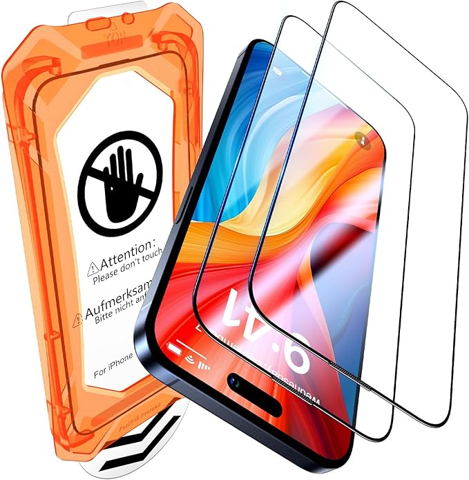 UniqueMe for iPhone 14 Screen Protector Easy Installation-2 Packs