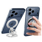 RESPECTED BRO-Magnetic-Phone-Ring-Holder with Dual Rings, Compatible with iPhone 17/16/15/14/13/12, Multifunctional Stand for Office, Gym, Kitchen & All Metal Surfaces, Finger Loop Grip (Light Green)