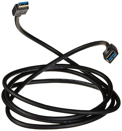 Amazon Basics USB-A 3.0 Extension Cable, 4.8Gbps High-Speed, Male to Female Gold-Plated Connectors, 6.5 Foot, Black