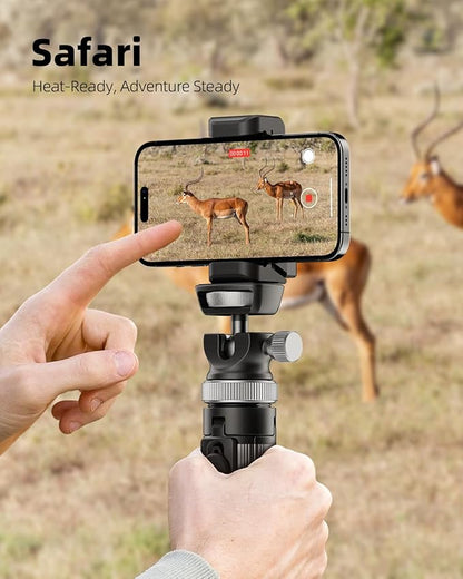 EUCOS Metal 67" iPhone Tripod Stand with Remote & Lightweight Camera Stand, Sturdy Extendable Cell Phone Tripod for iPhone 15 Pro Max 14 13 12/Android