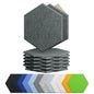 12 Pack Hexagon Acoustic Panels Self Adhesive Sound Proof Foam(Silver Gray)