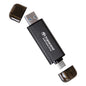 Transcend 256GB ESD310 Dual Portable SSD 1050MB/s USB-A+C, Thumb Drive