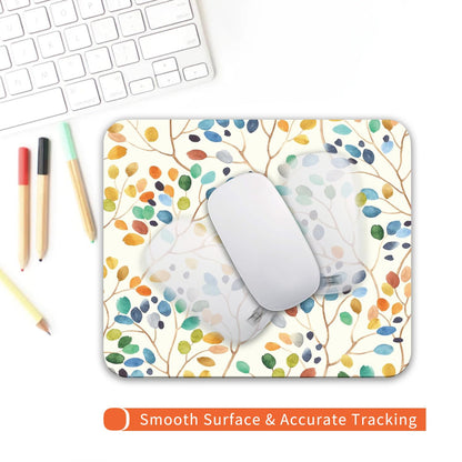 Armanza Square Mouse Pad Colorful Forest,Personalized Premium-Textured Custom Mouse Mat Design,Washable Mousepad Cloth,Non-Slip Rubber Base Computer Mouse Pads for Wireless Mouse