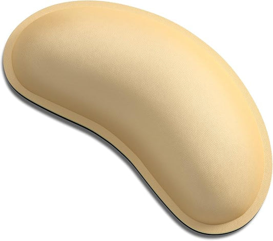 Dapesuom Mouse Wrist Rest, Ergonomic Memory Foam Mouse Wrist for Computer Desk Mats Support, Hand Rest Pad Cushion for Gaming, Office, Laptop, Men, Women, Pain Relief & Easy Typing, Navajo White