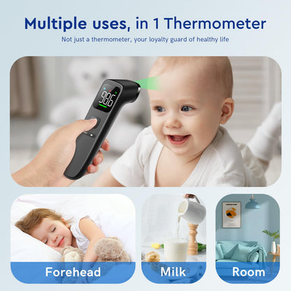 Viproud Touchless Thermometer for Kids and Adults, 1-Second Reading, Black