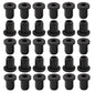 30 pcs 1/4" Drill Hole，3/16" ID Black Silicone Top hat Rubber Grommets for Wiring，Automotive，Firewall，Hole Plug，Desk，Screw，Water and Gas Pipe，Drain，House Siding，Cable Bushing，Glass，Wire Plug
