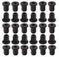 10 pcs 13/16" Drill Hole，3/8" ID Black Silicone Top hat Rubber Grommets for Wiring，Automotive，Firewall，Hole Plug，Desk，Screw，Water and Gas Pipe，Drain，House Siding，Cable Bushing，Glass，Wire Plug