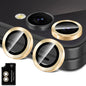 Avocase for Samsung Galaxy Z Flip 7 Camera Lens Protector, Individual Metal Ring Tempered Glass Lens Cover, [Strong Adsorption] Scratch Resistant Ultra-Thin HD Clear Lens Cover, 1 Set-Gold