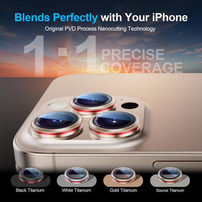X-it 2-Pack Camera Lens Protector for iPhone 17/16/15/14 Pro Max&17/16/15/14 Pro, [Shatterproof & Impact Resistant] 9H High-Alumina Tempered Glass, Anti-Scratch, Dustproof, Strong Adsorption, Case Friendly, Ultra HD Clear