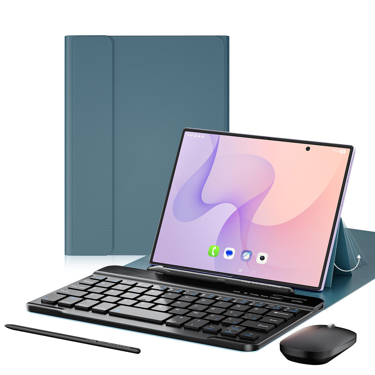4-in-1 Mini Wireless Keyboard Case for Galaxy Z Fold 8 Ultra/Z Fold 8/7/6/5
