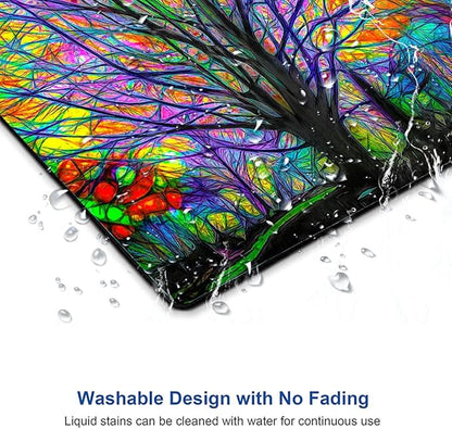 Spring Life Tree Custom Design Square Waterproof Non-Slip Rubber Base Mouse Pad for Office Laptop, 9.5"x7.9"x0.12" Inch
