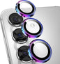 YWXTW Camera Lens Protector for Samsung Galaxy S24 Plus Accessories, 9H Tempered Glass Metal Individual Ring Camera Cover Screen Protector for S24 Plus, Case Friendly, Anti Scratch (Multi-Coloured)