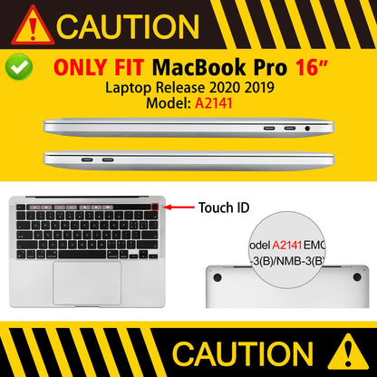 Lepeoac for MacBook Pro 16 inch Case 2019 2020 Release Model A2141, Plastic Hard Shell Cover with Keyboard Cover & Screen Protector for MacBook Pro 16 inch with Touch Bar & Touch ID, Mountains