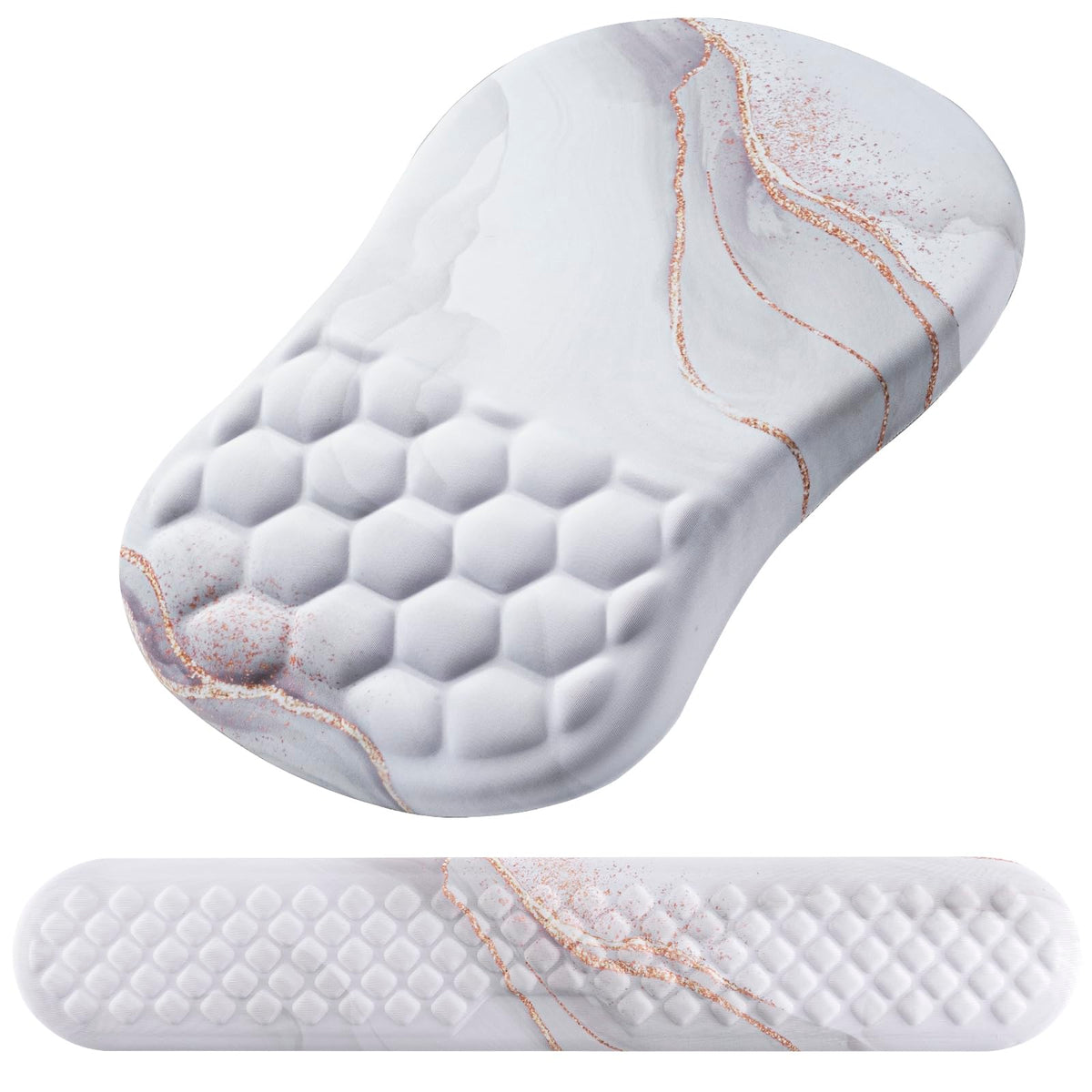 Laokiiy Ergonomic Mouse Pad with Wrist Support and Keyboard Wrist Rest Set
