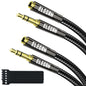 Elecan Headphone Extension Cable 20 Ft, 1/8 Inch 3.5 MM AUX Cord Wire Male to Female, Hi-Fi Sound Thin&Slim Braided TRS Stereo Audio Beats Cable Extender for Car,Home Stereos, Speaker,Phones