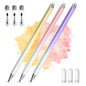 Stylus Pens for Touch Screens, 2 in 1 High Precision Universal Stylus Pen for iPad Compatible with Apple, iPhone, iPad, Android, Samsung Tablets, Phones, 3 Pack-Pink, Purple, Yellow