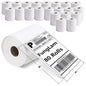 FungLam 100 Rolls 4x6 Direct Thermal Shipping Labels, 250 Labels Per Roll, 1" Core, Perforated, White Mailing Postage Shipping Label Compatible with Zebra 2844 ZP-450 ZP-500 ZP-505