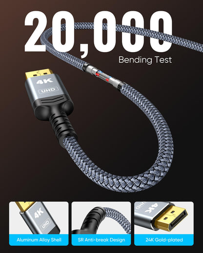 Highwings 4K DisplayPort to HDMI 10FT, Uni-Directional DP to HDMI 2.0