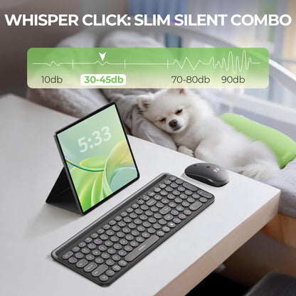 seenda CTU-301 Bluetooth Keyboard and Mouse Combo for iPad,Black