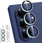 for Samsung Galaxy Z Fold 7 Camera Lens Protector, Individual Metal Ring Tempered Glass Lens Cover, [Strong Adsorption] Scratch Resistant Ultra-Thin HD Clear Lens Cover, 1 Set-Blue Ring
