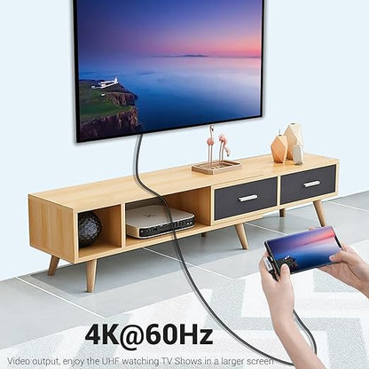 USB C to USB C Cable 100W,[2-Pack 6.6ft Right Angle] USB 3.1 Fast Charging Cord 90 Degree 20V/5A Type C PD Cable Compatible for iPhone 15/15 Plus/15 Pro/15 Pro Max/MacBook Pro 2022