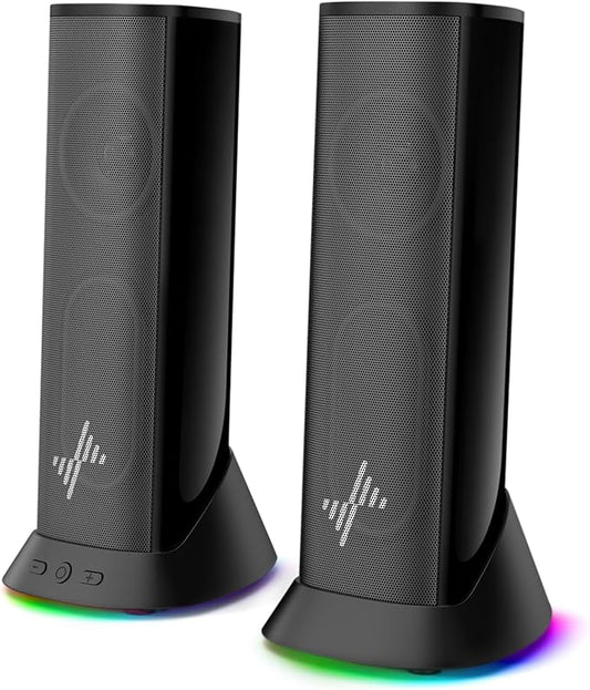 Nylavee Computer Speakers, Plug-and-Play PC Speakers for Desktop & Laptop