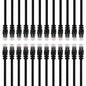 GearIT 50-Pack, Cat5e Ethernet Patch Cable 3 Feet - Snagless RJ45 Computer LAN Network Cord, Black - Compatible with 48 Port Switch POE Rackmount 48port Gigabit