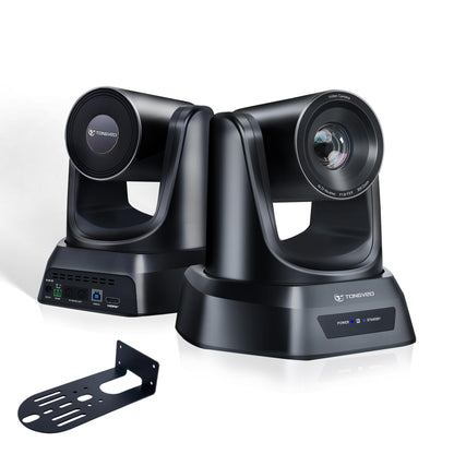 TONGVEO Conference Room PTZ Camera System with 20X Optical Zoom, AI Auto Tracking 1080P 60fps HDMI USB Webcam for Church Streaming Online Video Conference,Compatible with Zoom, OBS Easy Setup（1 pc