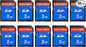INDMEM 2GB SD Card, 10 Packs Class 4 2GB Flash Memory Card MLC Standard Secure Digital Cards Camera Card