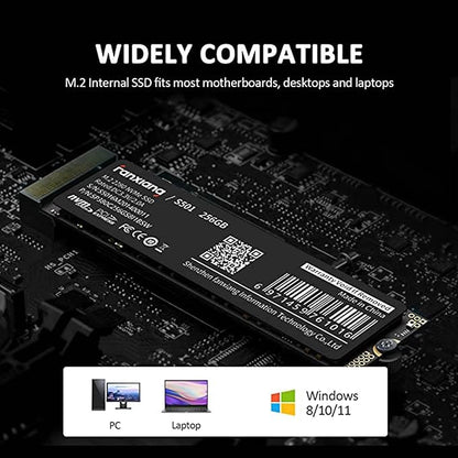 S501 256GB NVMe SSD 3D NAND1.3 PCIe Gen3x4 M.2 2280 Internal Solid State Drive (Read Speed up to 2,050 MB/s) Compatible with Laptop & PC Desktop