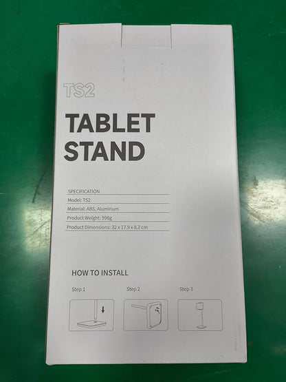 tounee Portable Monitor & Tablet Holder Stand, 4.4lb (2kg) Holding Strength, Height Adjustable Up to 18.11", Ideal for 4.7"-16" Devices (15.6" Portable Monitors, iPad, iPhone, Kindle)-White