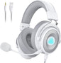 EKSA USB Gaming Headset for PC, Computer Headphones with Detachable Noise Cancelling Microphone, 7.1 Surround Sound, 50MM Driver, Wired Headset with Mic for PS4/PS5, Xbox One, Laptop, Work