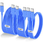 LOFPYE 3-Pack 10FT 60W USB C to USB C Cable, Type C to Type C Cable,Fast Charging Cable for iPhone 16 15 Pro Plus Pro Max，for Galaxy S24 S23, for iPad Pro/Air, for MacBook Pro/Air and More