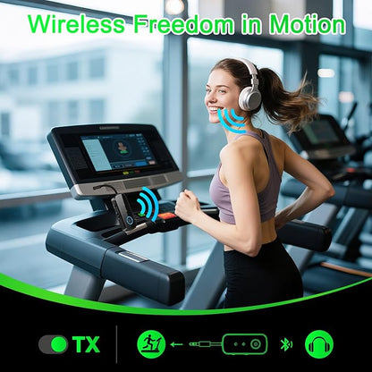 Premium Pro Bluetooth 5.4 Transmitter Receiver,Airplane Audio Adapter,Wireless Transmitter for TV/Travel Flight,Airline,Gym.Supports to 2 AirPods/Headphones,Bluetooth Receiver for Car/Home Stereo