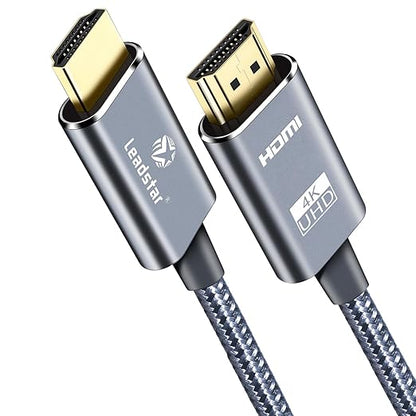 LEADSTAR HDMI Cable 4K 1 ft / 0.3m, High Speed HDMI 2.0 Cord Braided | 4K@60Hz, Ultra HD, 2160p, ARC, HDR, 3D, HDCP 2.2 | for Xbox, PS5, TV, Laptop, Monitor