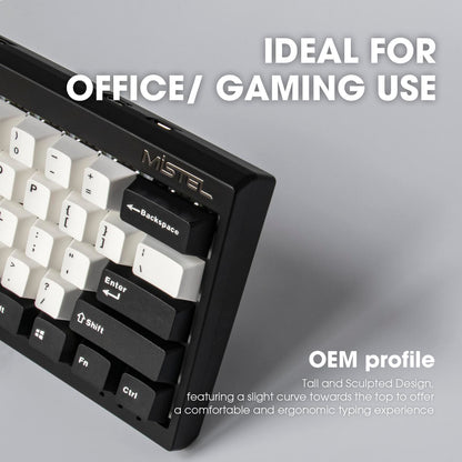 BAROCCOMiSTEL MD600 V3 RGB ORCA TKL Ergonomic Mechanical Keyboard, Cherry MX, Split Layout, PBT DoubleShot Keycap, Windows OS Compatible (Silent Red)