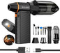 K&F Concept 2-in-1 Magnetic Compressed Air Duster, Electric Air Duster|300000RPM Vacuum Cleaner|3 Gear|Super Wind Power|Rechargeable Brushless Motor|for Computer, Keyboard, Car, Home,Outdoor Cleaning