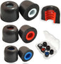 Memory Foam Tips Replacement Ear Tips Fit 5mm-7mm Anti-Slip Isolation Noise Replacement Earbuds Tips for in-Ear Earphones with Storage Box