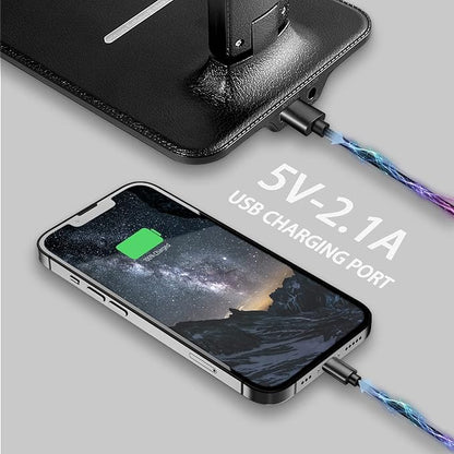 Desk lamp,LED Lamp with Wireless Charger,USB Charger Port,Touch Control,3 Color Modes,5 Brightness Levels,Eye-Protecting Table Lamp,Led Lights for Bedroom,Home,Office,Black